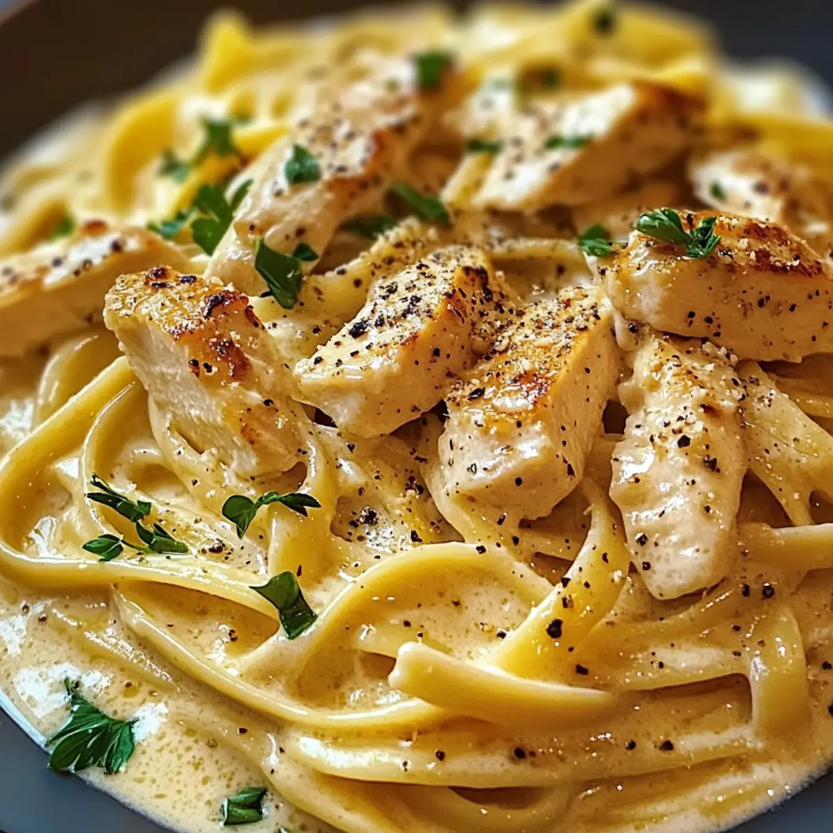 Hähnchen Alfredo Pasta
