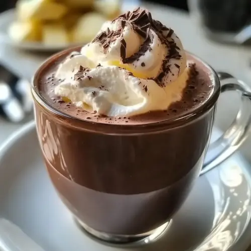 französische heiße Schokolade