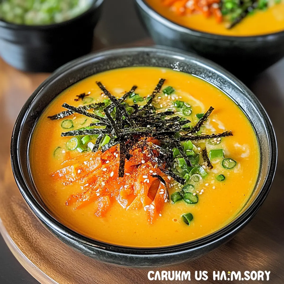 Karotten Ingwer Miso Suppe