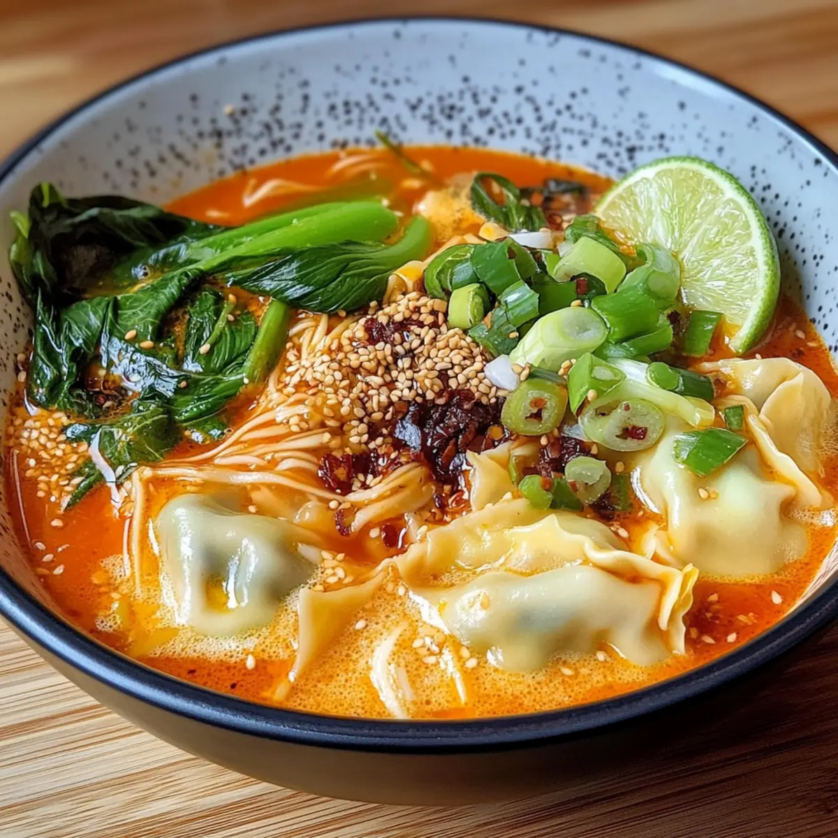 Einfache Teigtaschensuppe