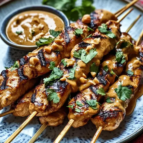 Indonesisches Hähnchen-Satay