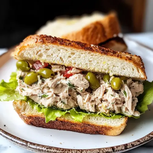 Zitronige Thunfischsalat Sandwich