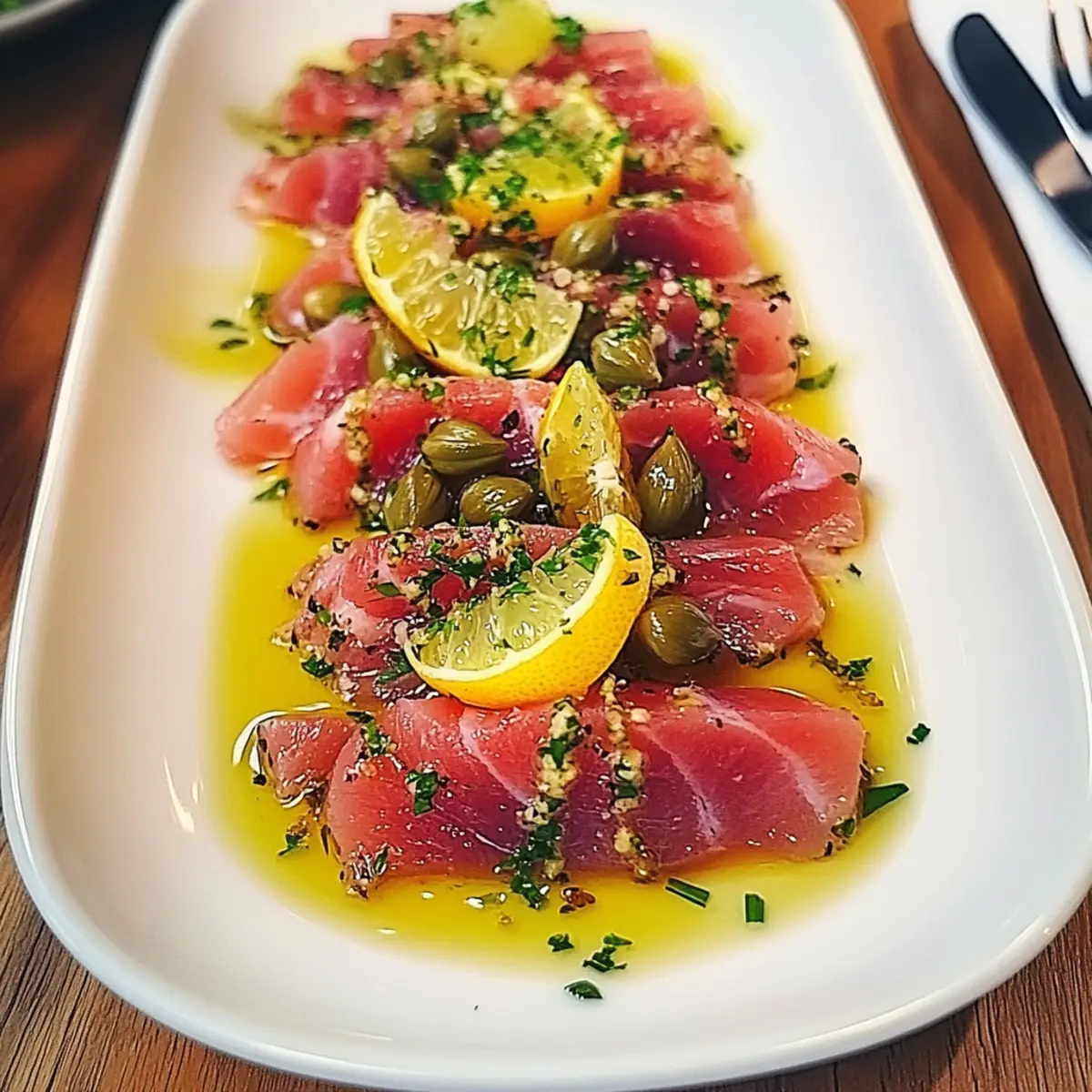 Sizilianisches Thunfisch Crudo