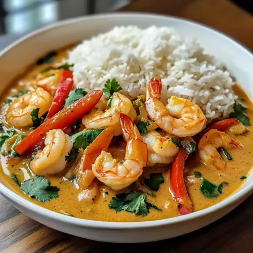 Kokosnuss-Curry mit Garnelen