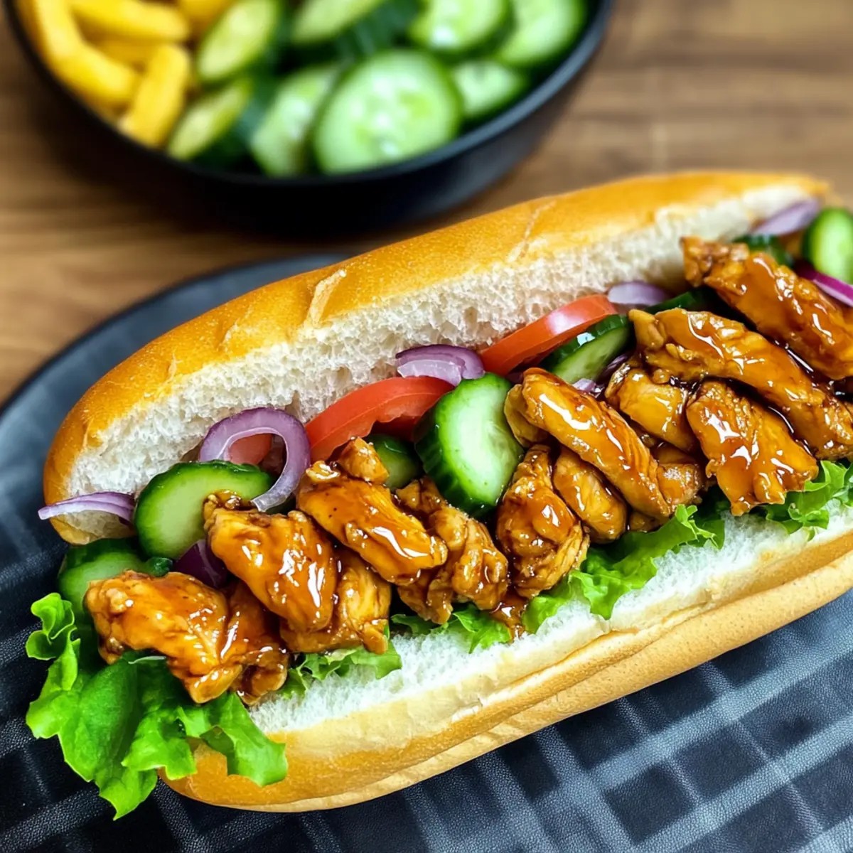 Hühnchen Teriyaki Sandwich
