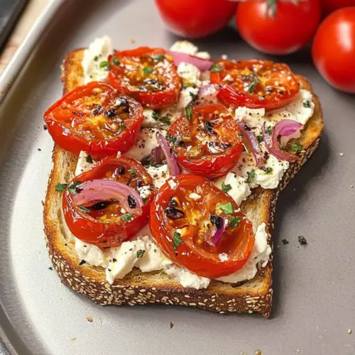 Geröstete Tomaten & Feta Toast