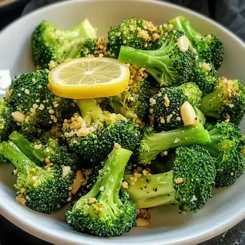 Broccoli with garlic and lemon