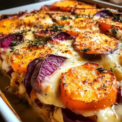 Käse-Wurzelgemüse-Gratin