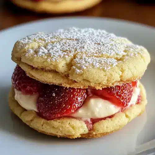 Erdbeer-Käsekuchen-Kekse