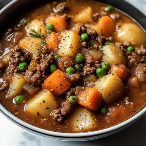 Hausgemachter Hamburger-Eintopf